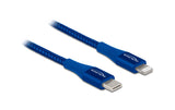 Delock USB Type-C zu Lightning, 0.5m, Blau