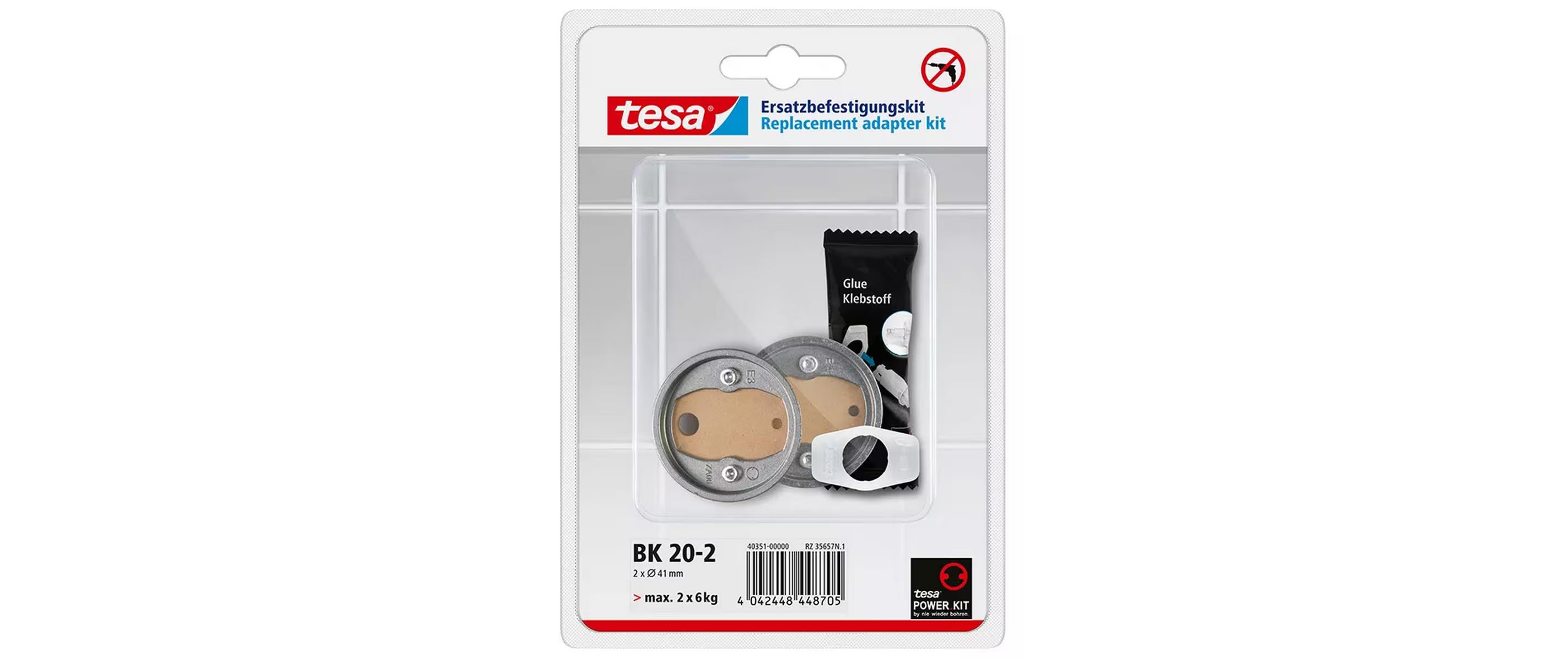 tesa Ersatzbefestigungskit BK20-2