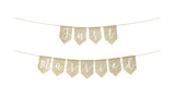 Partydeco Girlande just married Jute