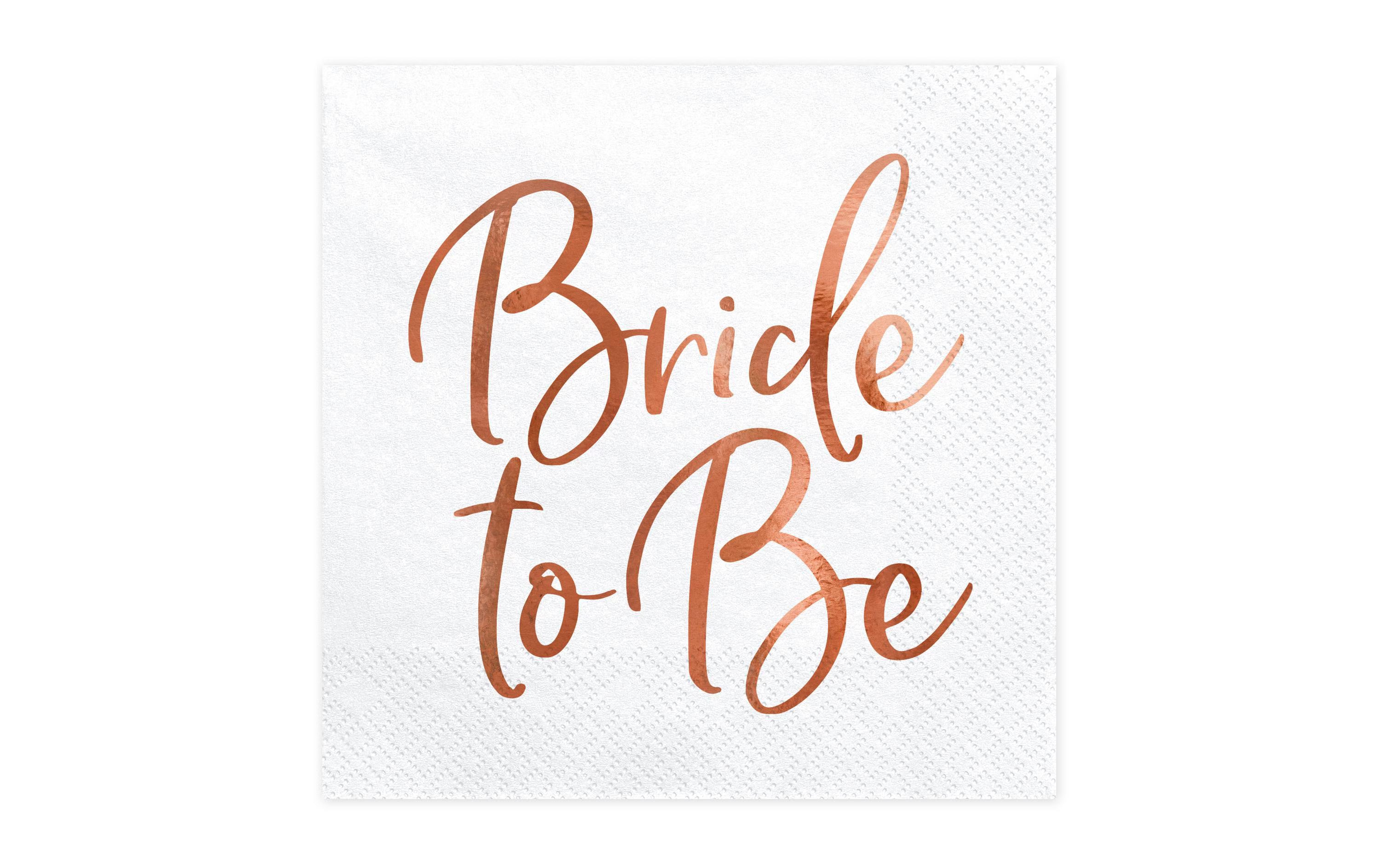 Partydeco Servietten Bride to be