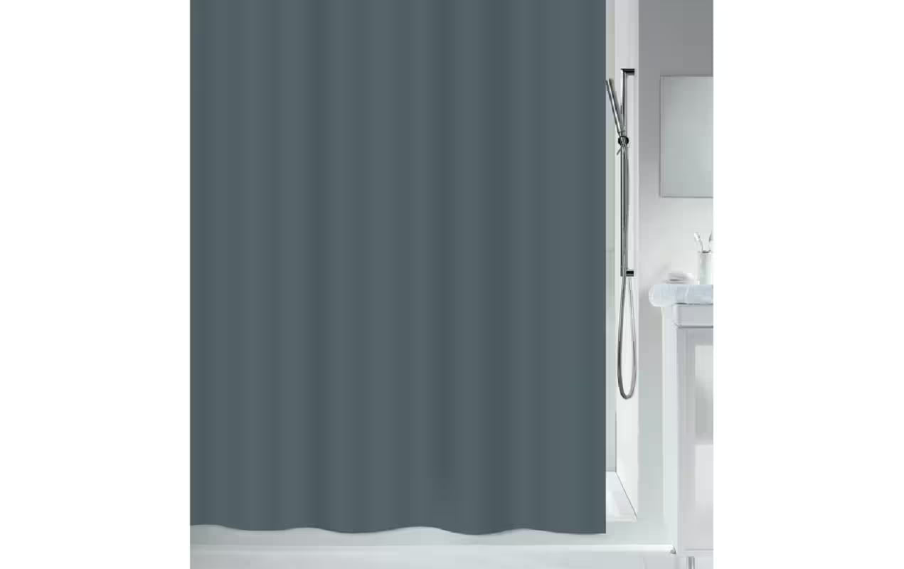 MSV Duschvorhang Romana, Grau, Polyester