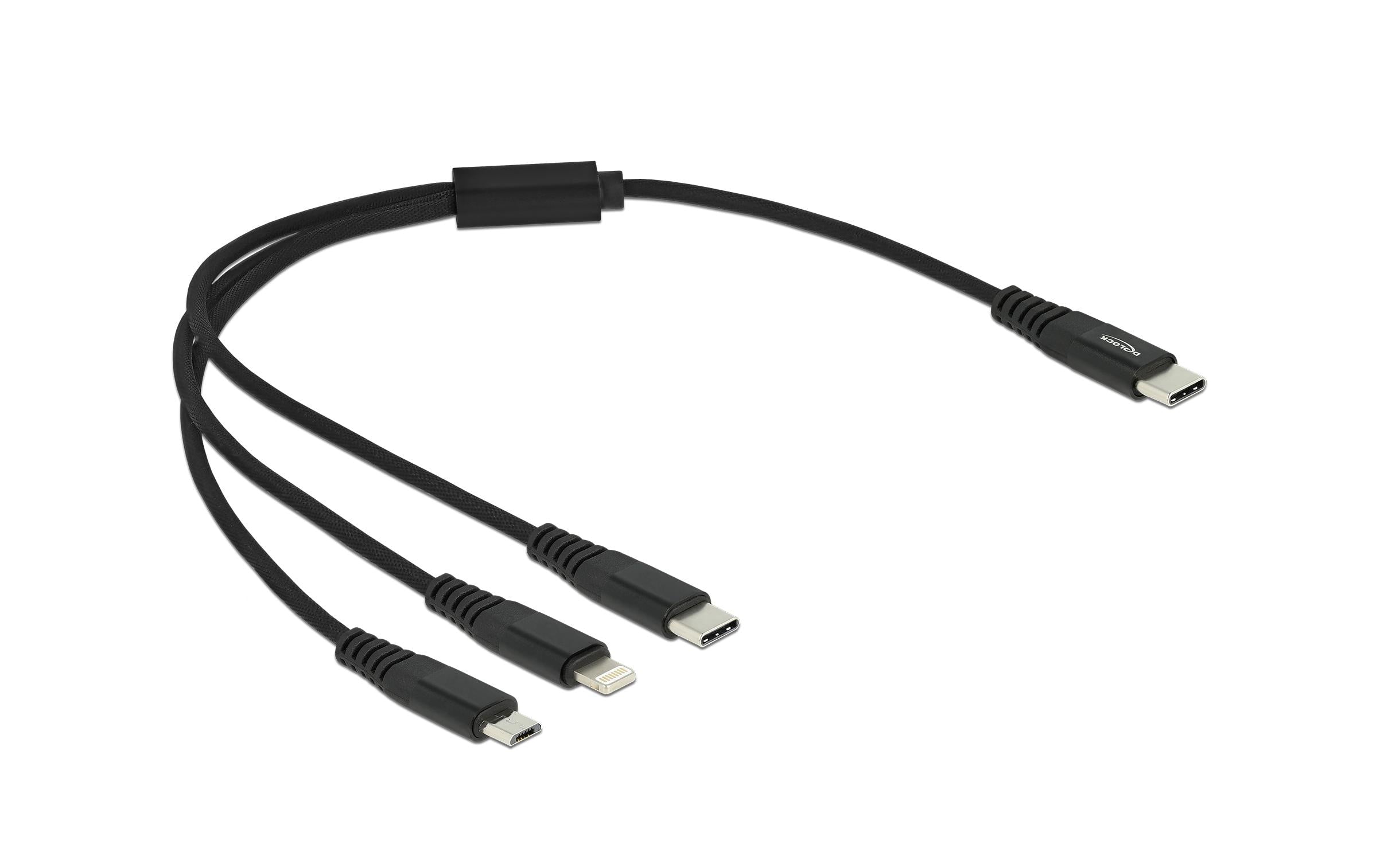 Delock USB Ladekabel 3 in 1 USB Type-C