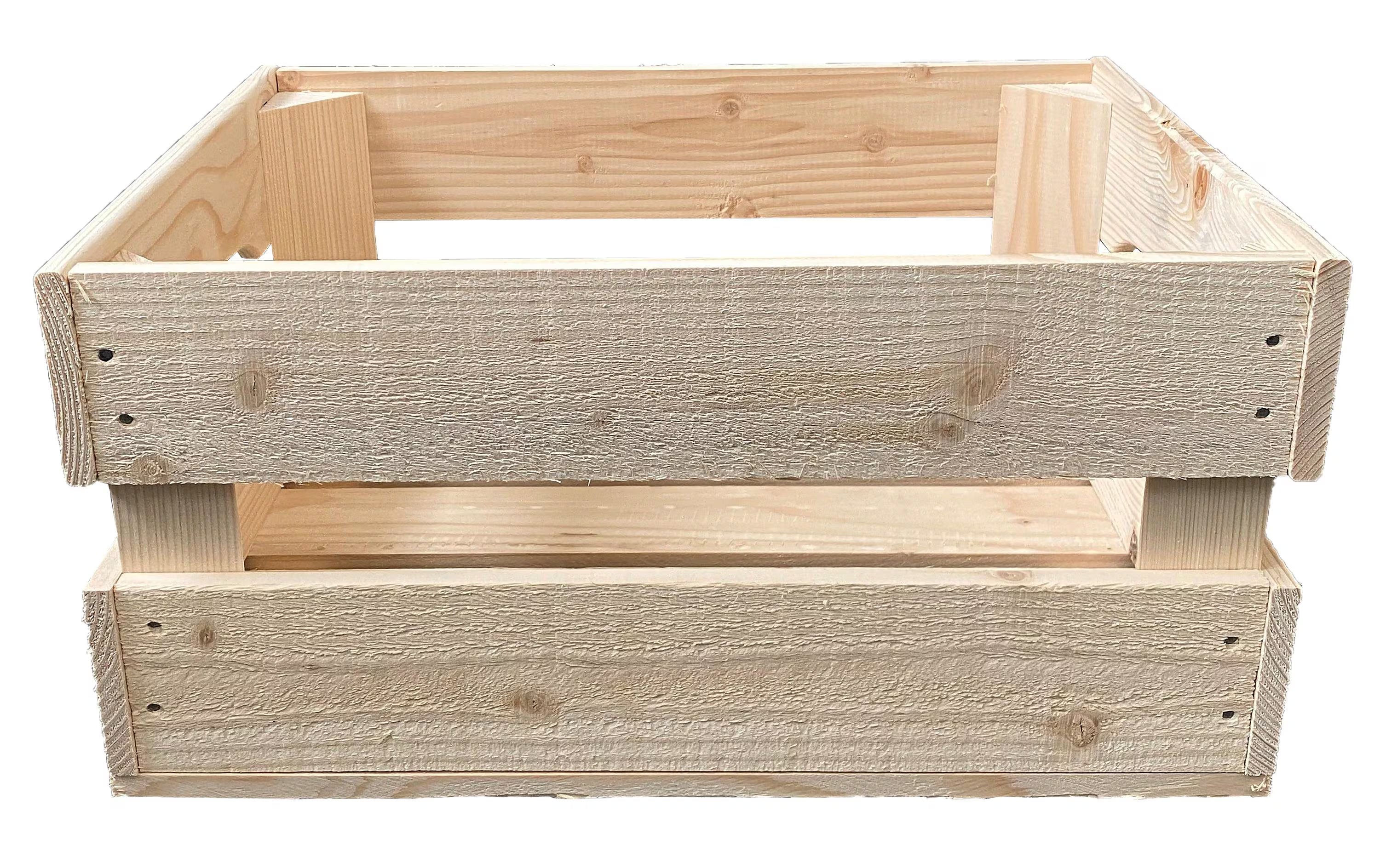 Holz Zollhaus Obstharasse roh