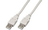USB2.0-Kabel A-A: 100cm, bis 480Mbps