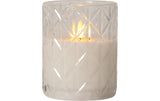Star Trading LED Pillar Kerze Flamme Romb