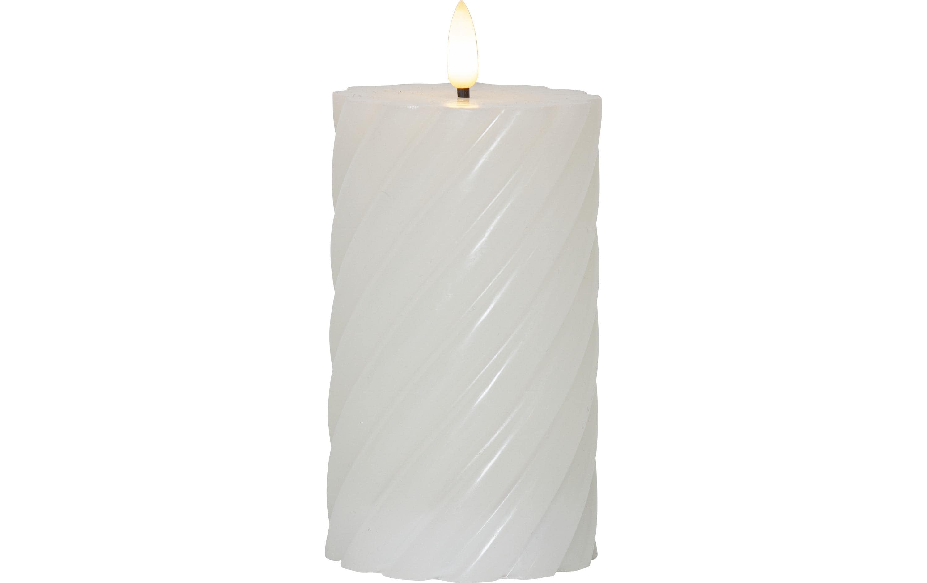 Star Trading LED Pillar Kerze Flamme Swirl