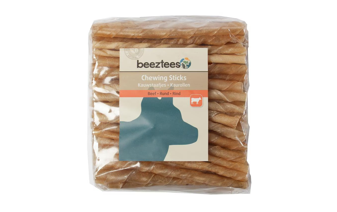 Beeztees Rinderhaut Kausticks 12.5cm100Stk.