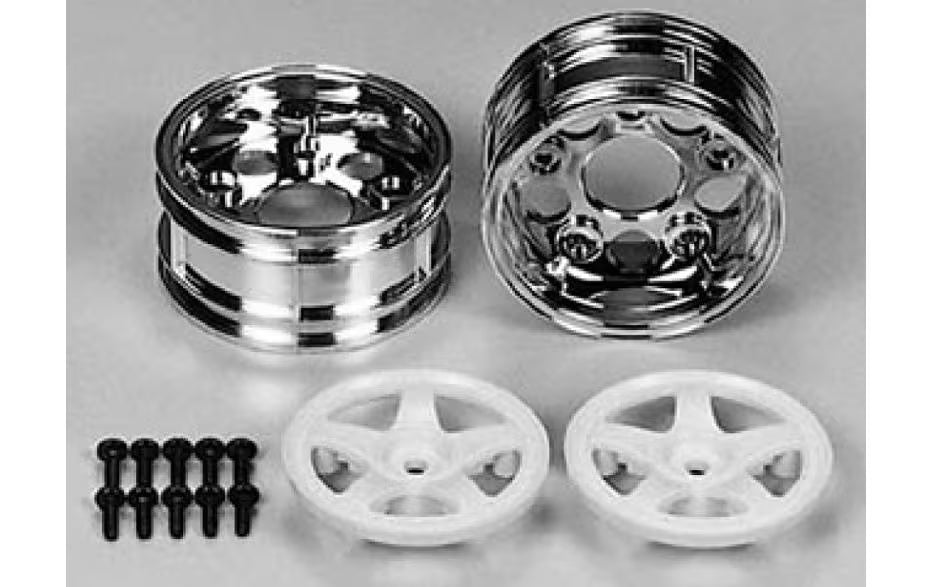 Tamiya 26mm Felgen weiss 5 Speichen