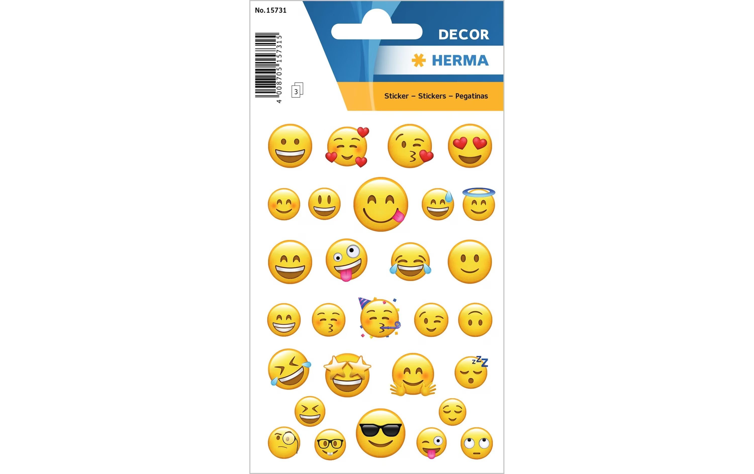 Herma Sticker Lovely Emojis