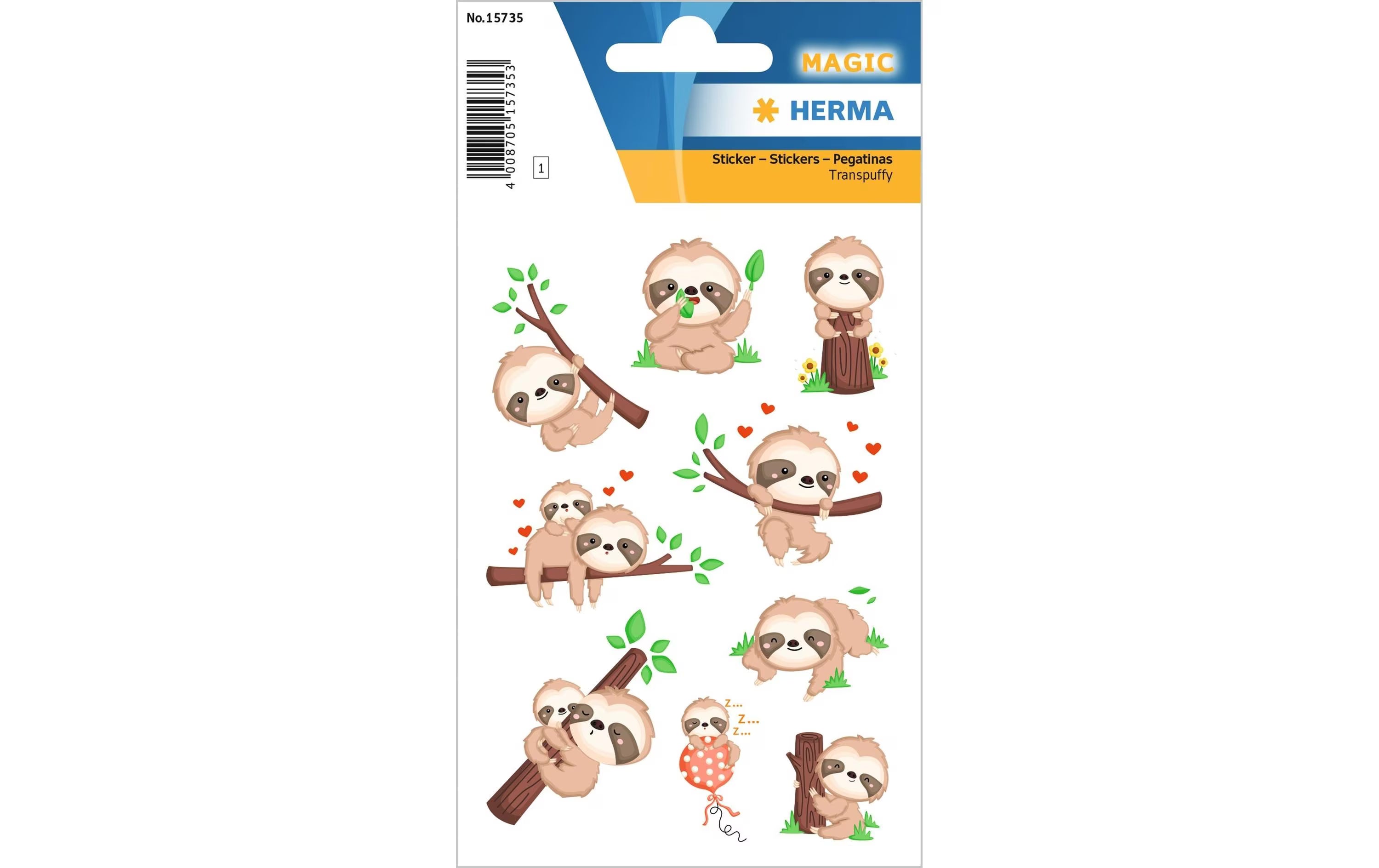 Herma Sticker Magic Faultier