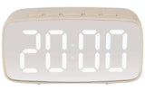 KARLSSON Wecker Mirror LED, Grau oval