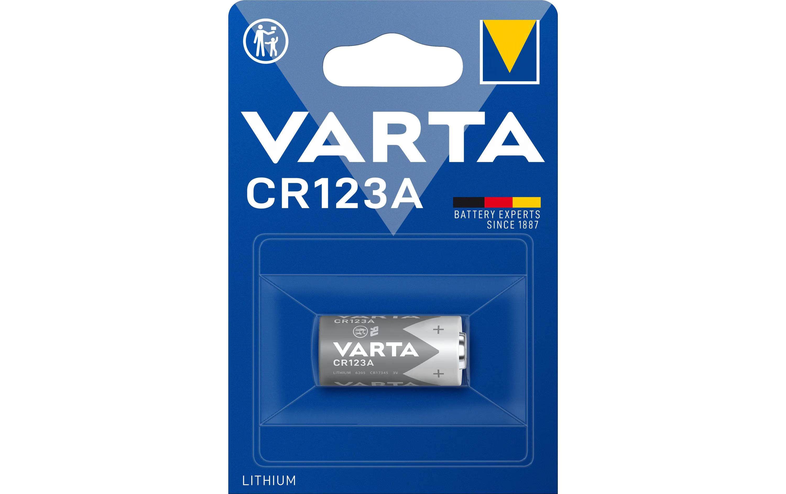 VARTA Lithium Batterie CR123A, 1Stk