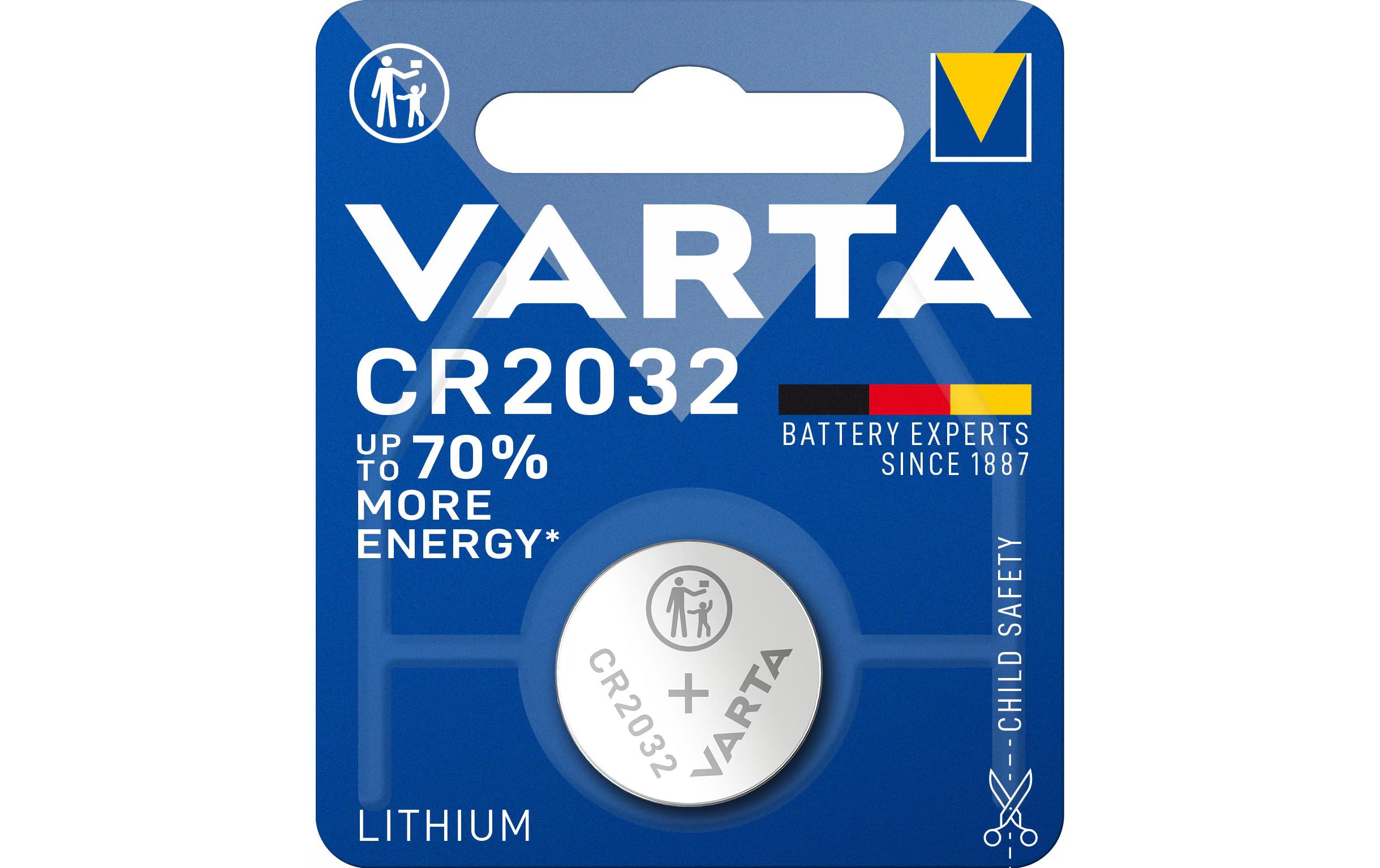 Varta, Knopfzelle CR2032 , 1 Stück