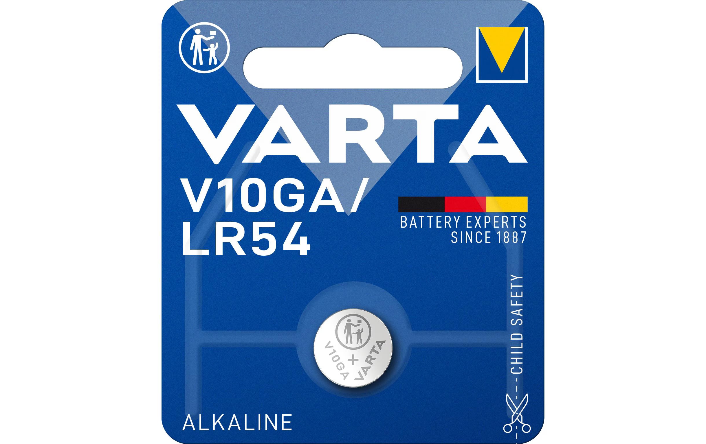 Varta, Knopfzelle V10GA / LR54 , 1 Stück