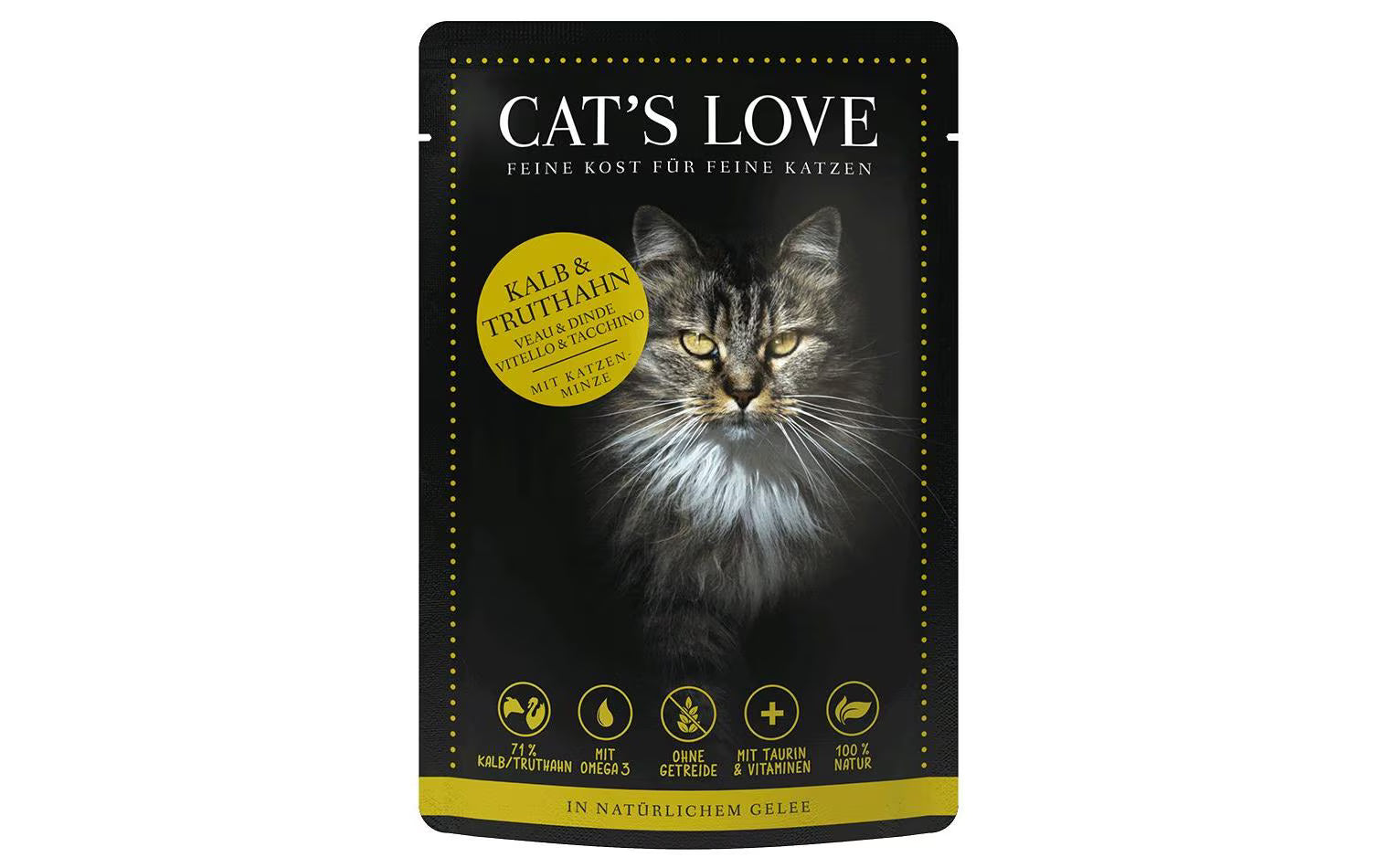 Cats Love Nassfutter Adult Kalb &