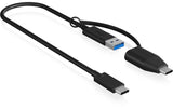 Icy Box USB-C zu USB-A 35cm