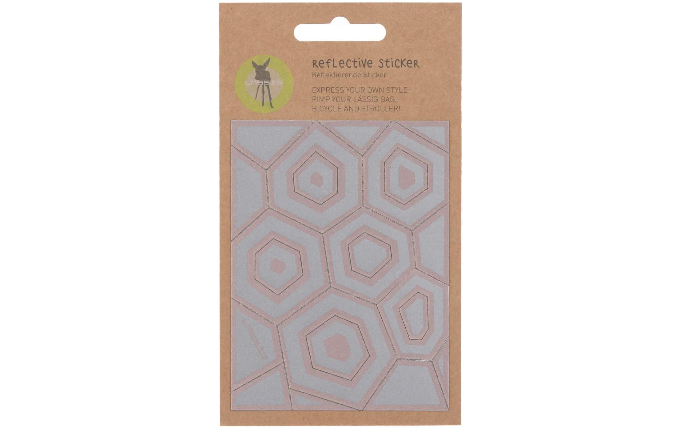 Lässig Sticker reflektierend Hexagon
