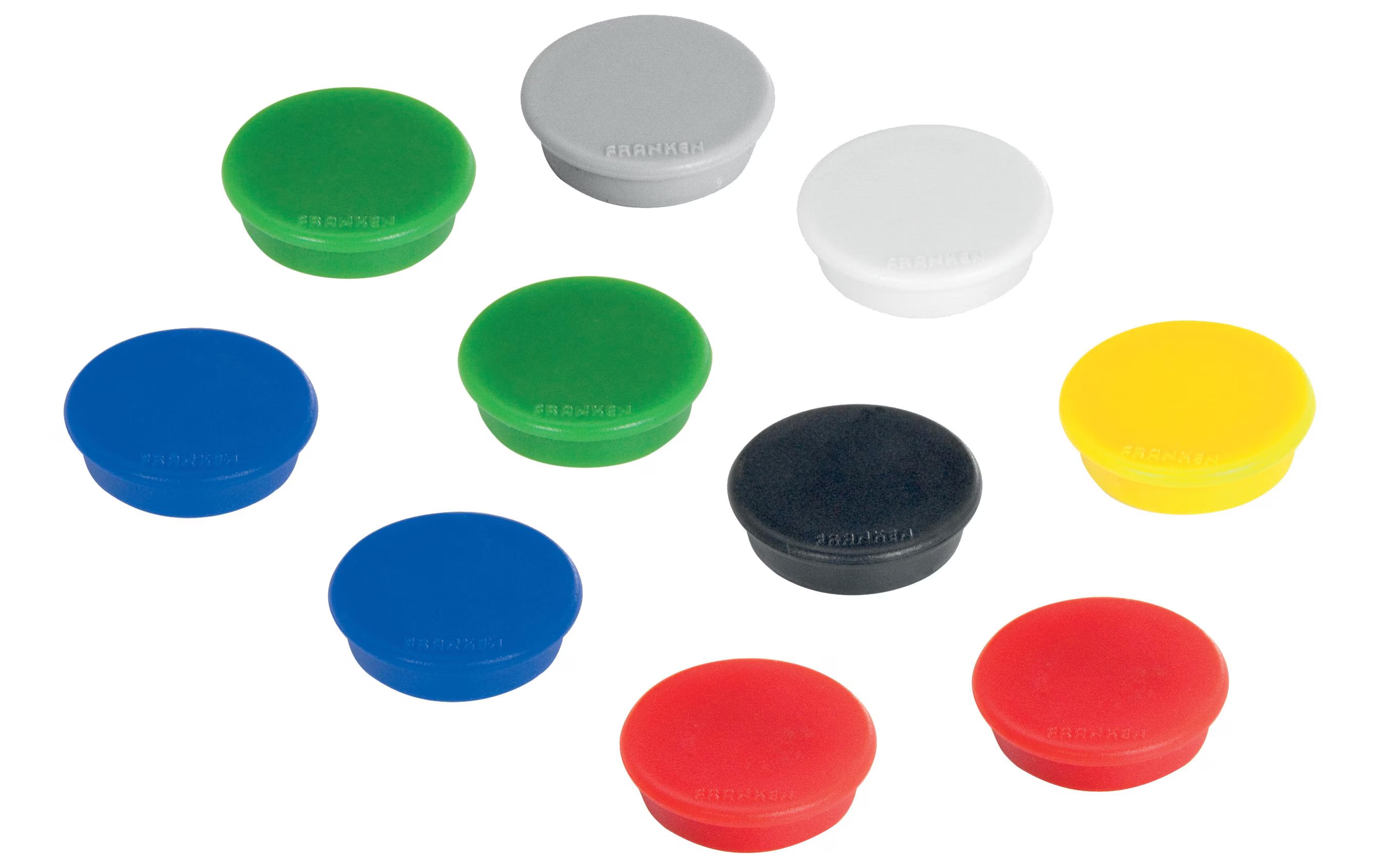 Franken, Haftmagnet Ø 13 mm, 10 Stück, Sort