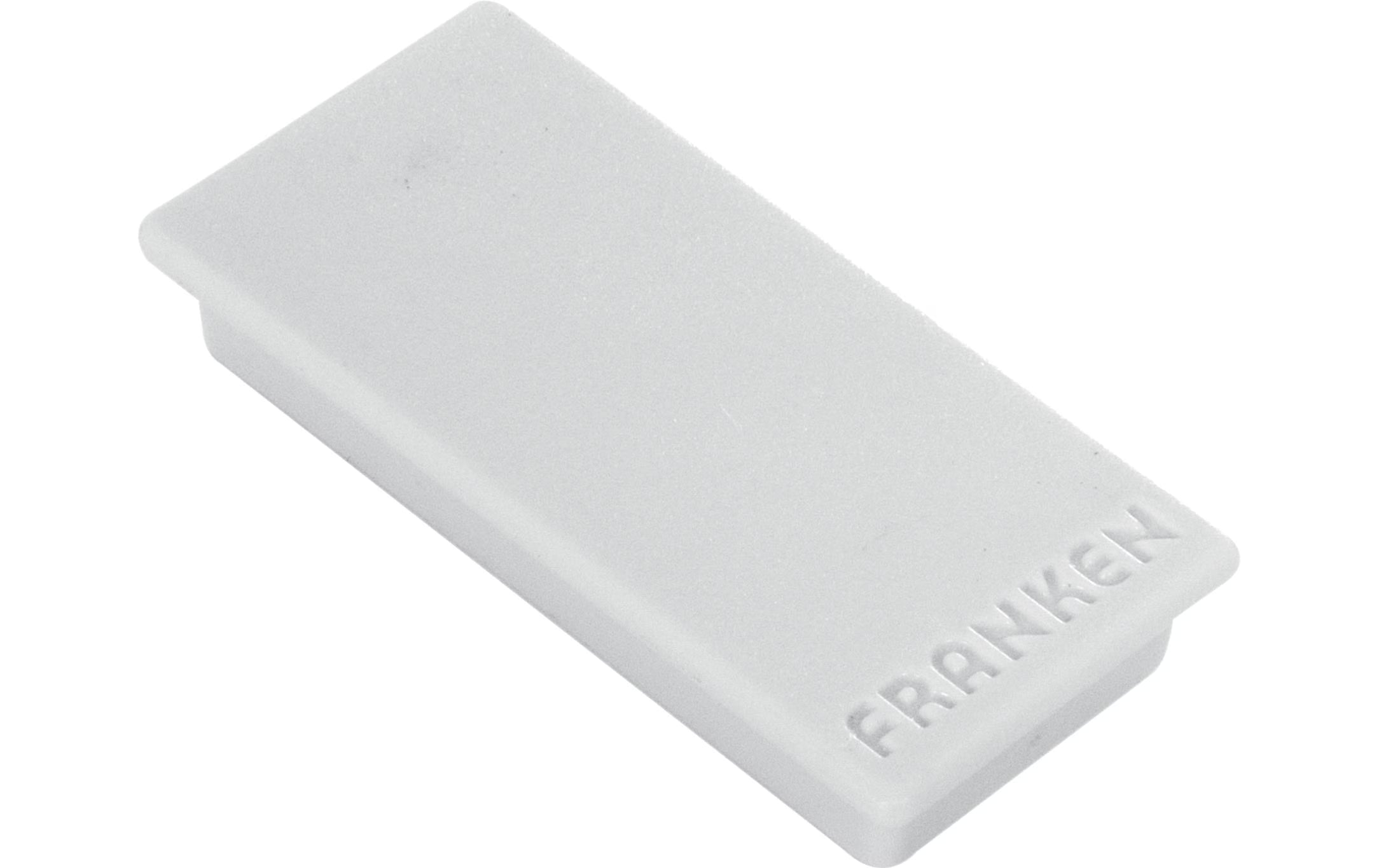 FRANKEN Magnete, 23 x 50 mm, 10 Stück, grau