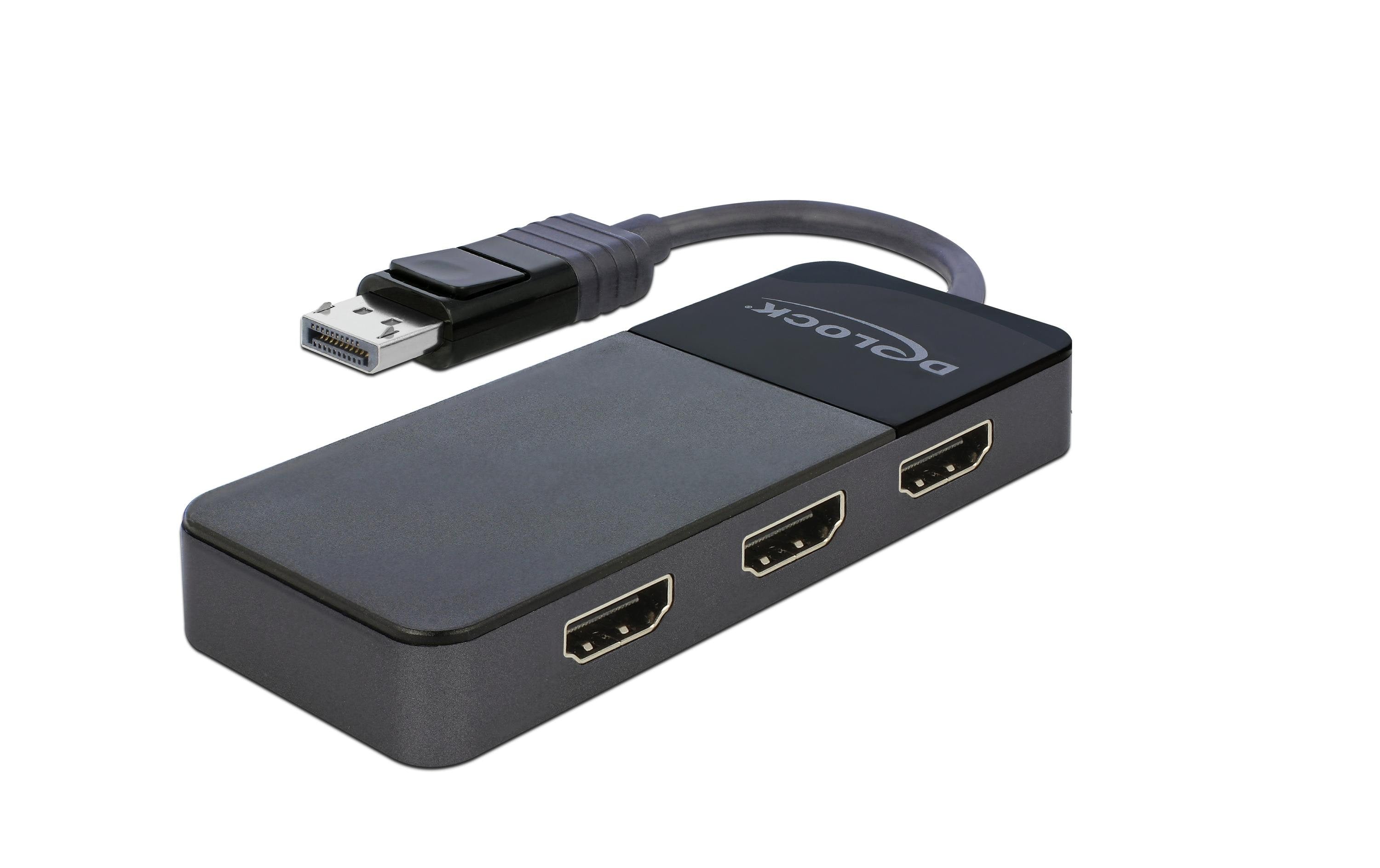 Delock DP 1.4 Splitter,1x DP zu 3xHDMI, MST