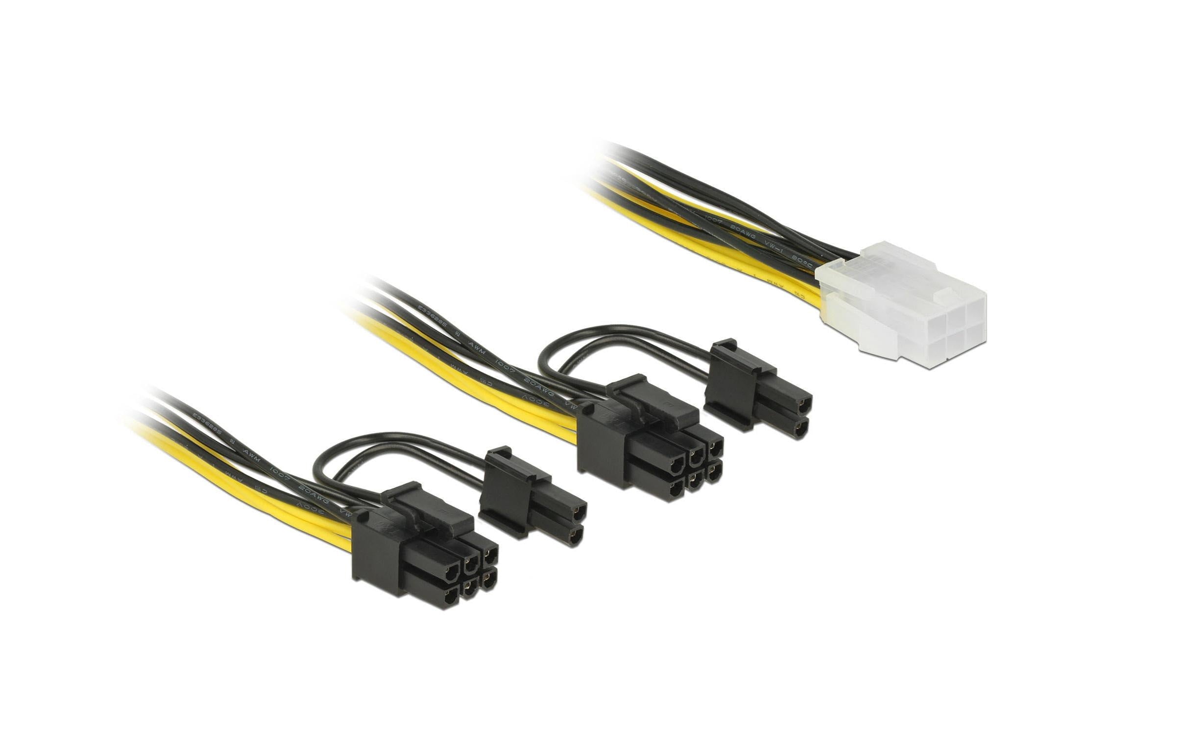 6Pin auf 2x 8Pin oder 2x 6Pin Stromadapter