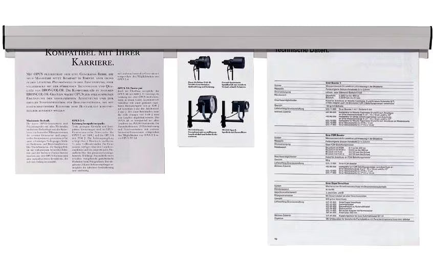FRANKEN Papierklemmschiene, 118 x 4 cm