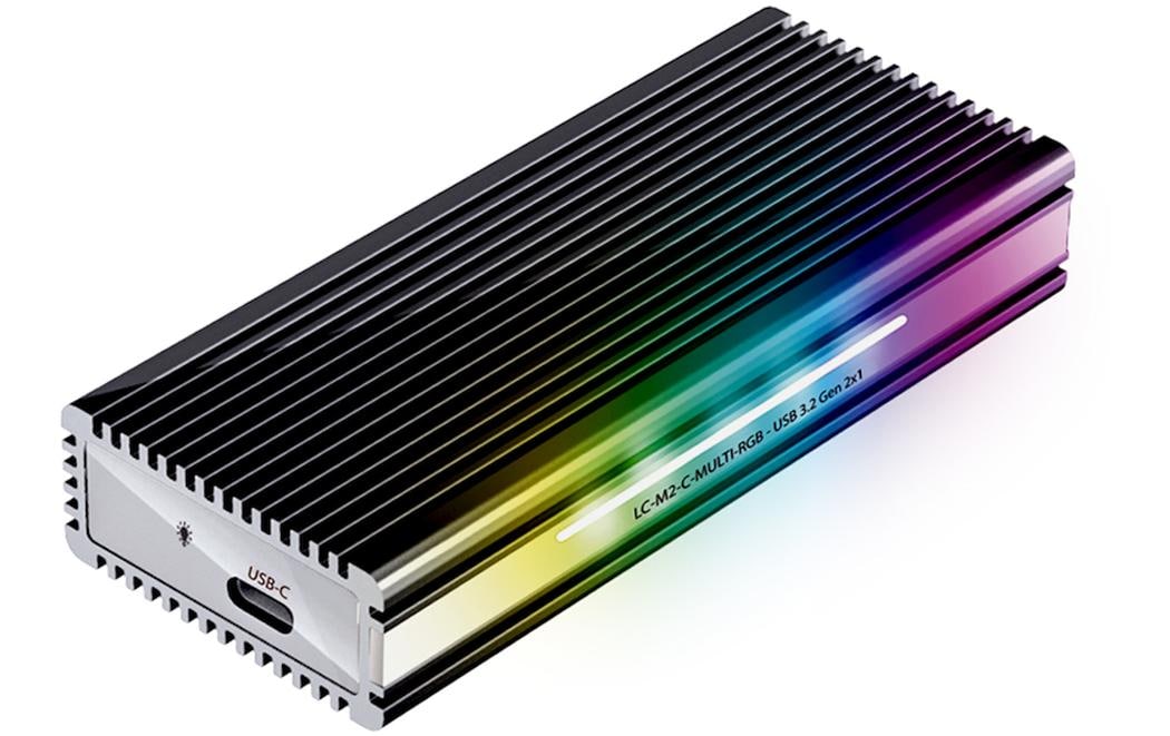 LC-Power ext. M.2 Gehäuse LC-M2-C-MULTI-RGB