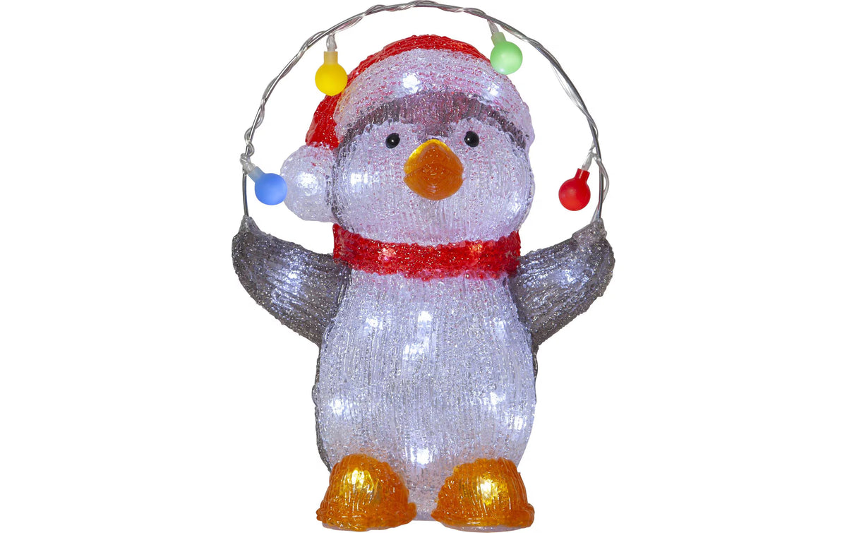 Star Trading Dekoration Crystalo Pinguin