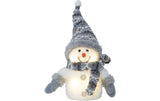 Star Trading LED Schneeman grau klein