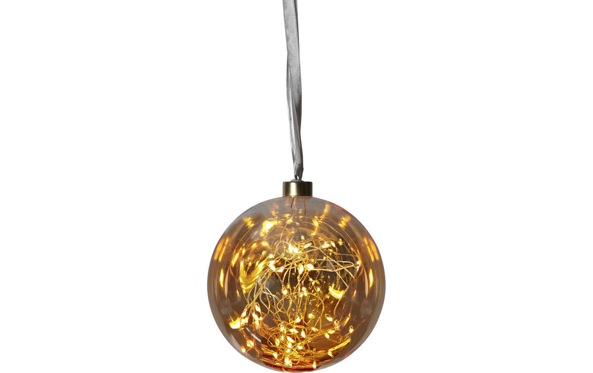 Star Trading LED Kugel Glow 15cm Amber
