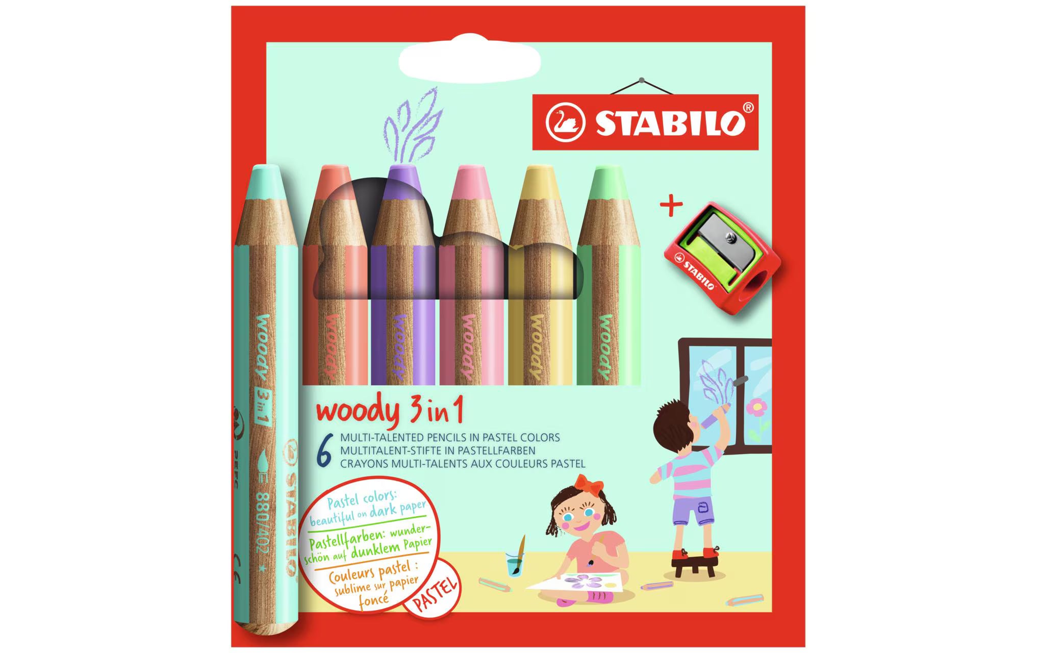 STABILO Farbstifte Woody 3in1 Pastell