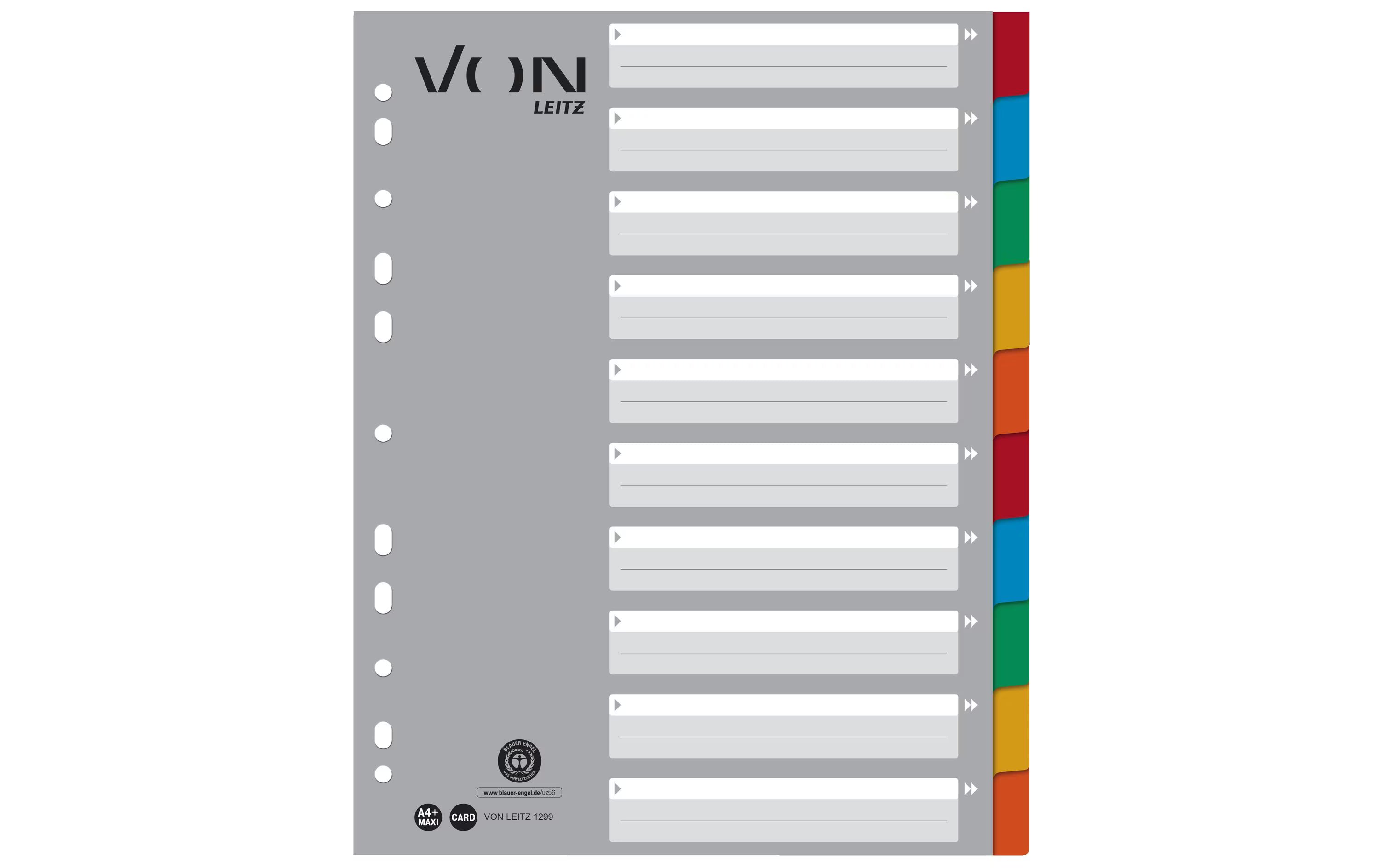 VON, Register 10 Taben, A4, 1-10