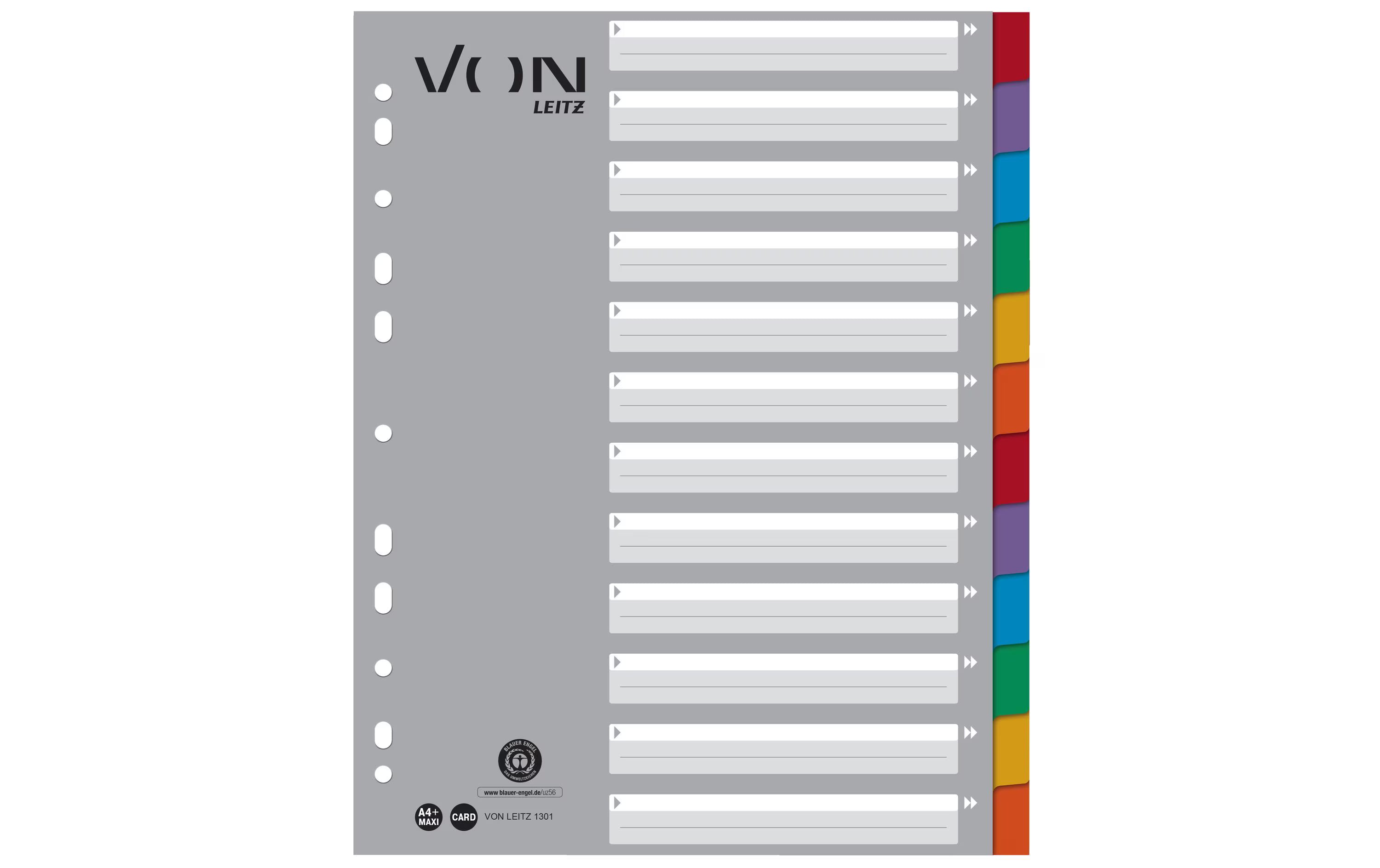 VON, Register 12 Taben, A4, 1-12