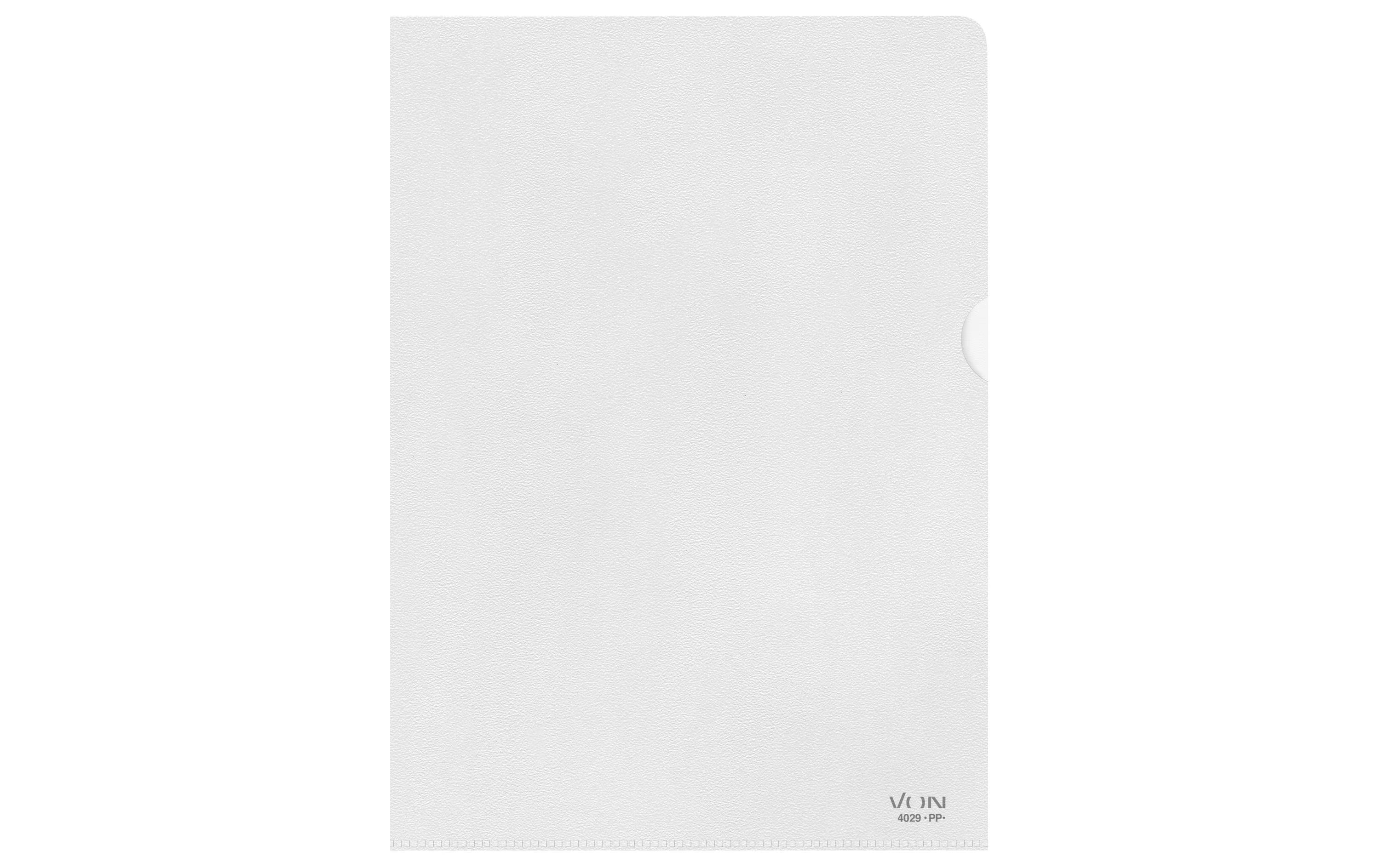 VON Sichthülle A4, genarbt, 50 Stück