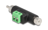 Delock Cinch Stecker und Cinch Buchse