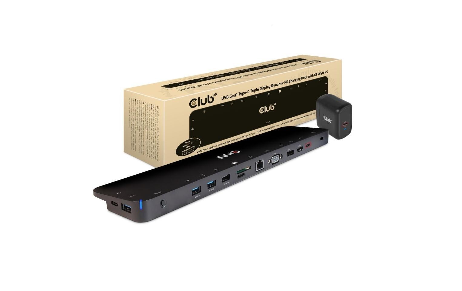 Club 3D Dockingstation CSV-1564W65 65 W