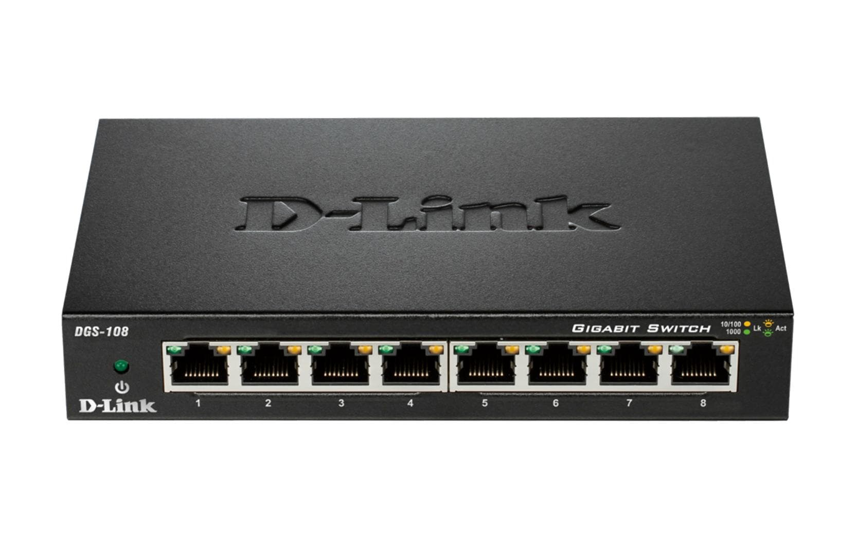 D-Link DGS-108/E: 8Port Switch, 1Gbps Eco