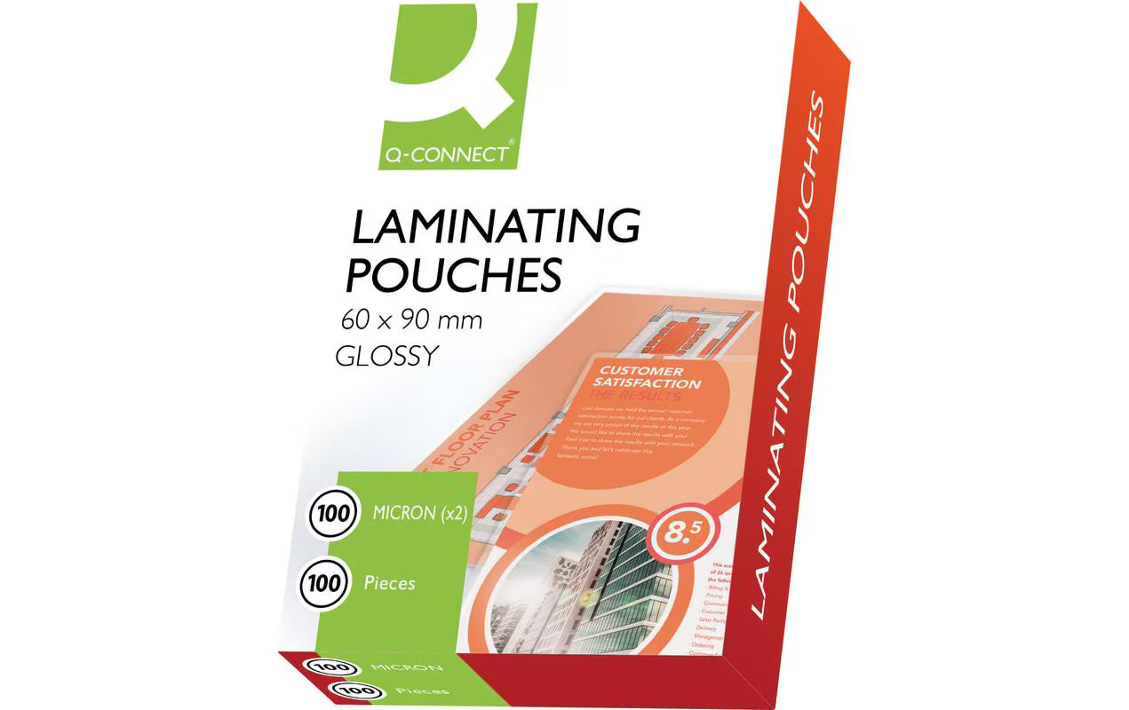 Q-Connect Laminierfolien Business Card
