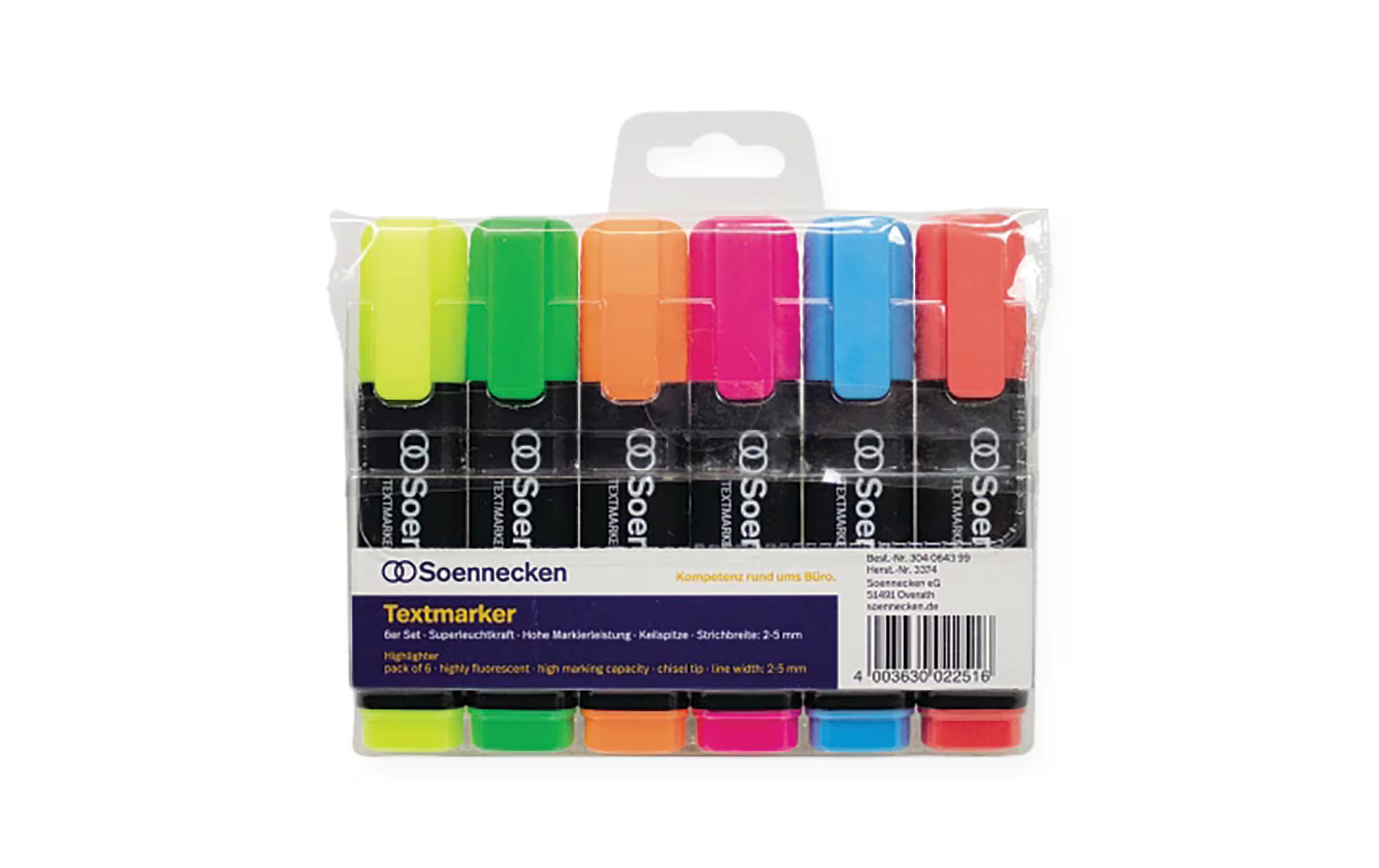 Soennecken Textmarker, 6 Stk