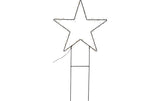 Star Trading Dekoration Barlumi Stern 60cm