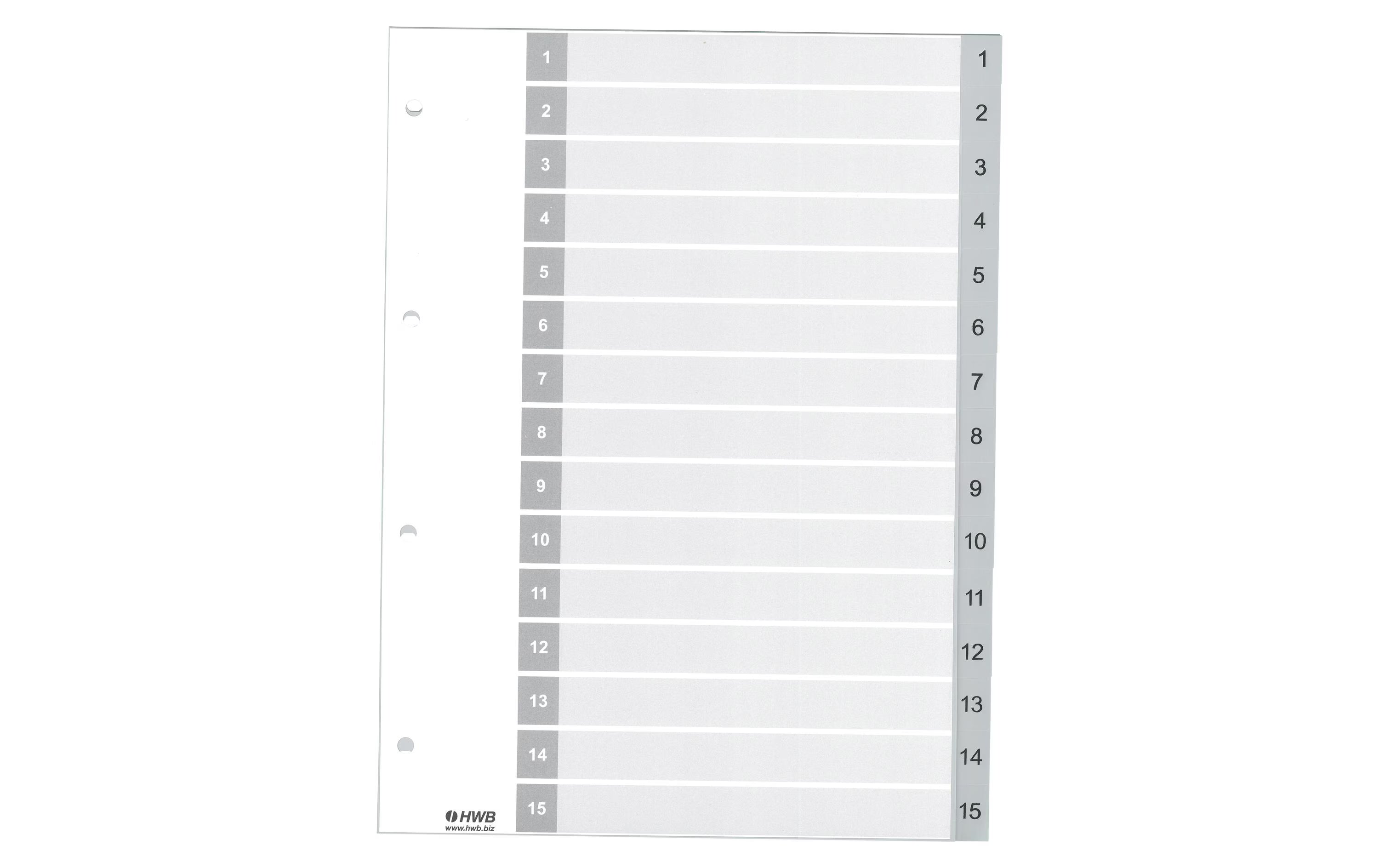 HWB, Register A4, PP 1-15