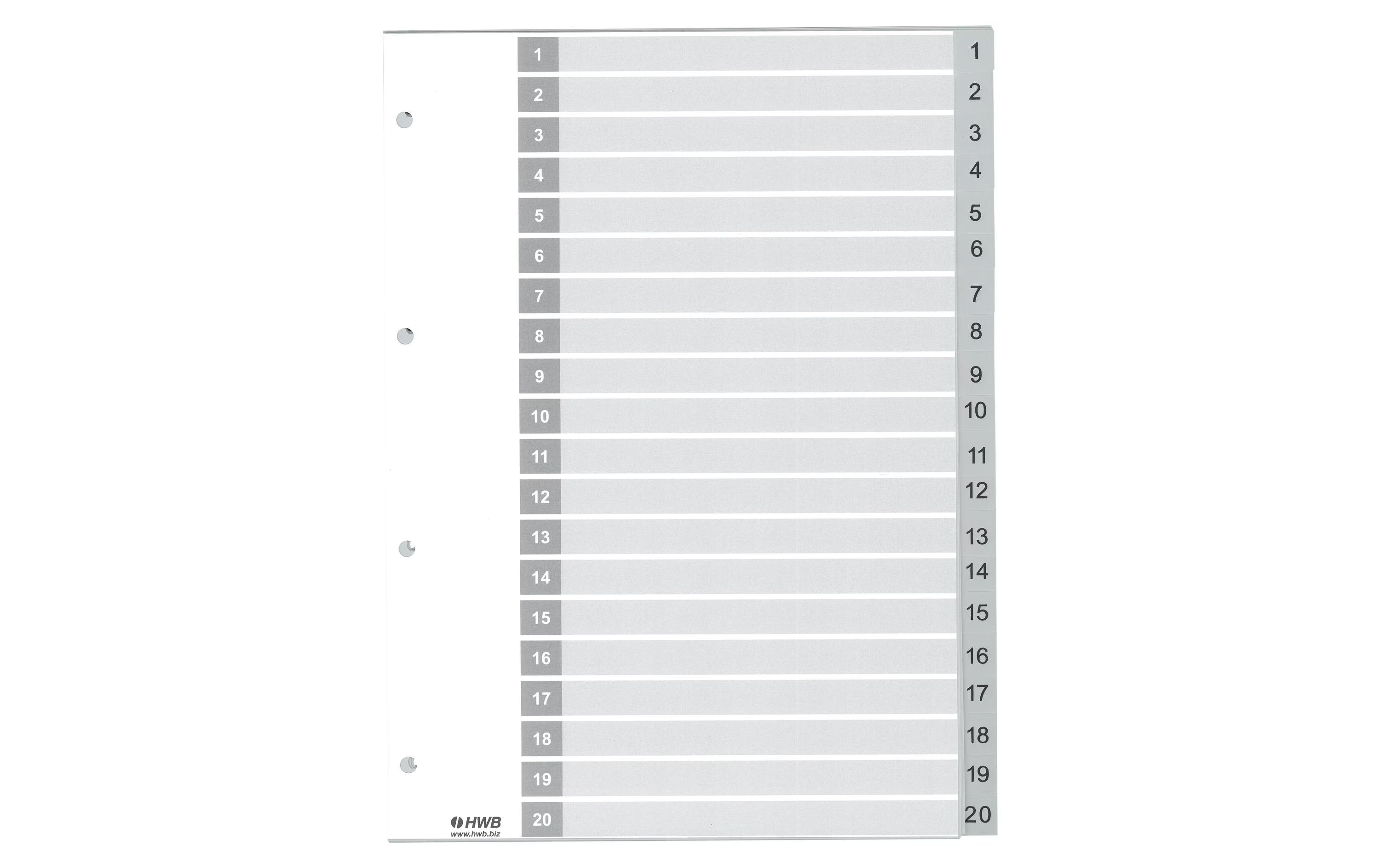 HWB, Register A4, PP 1-20