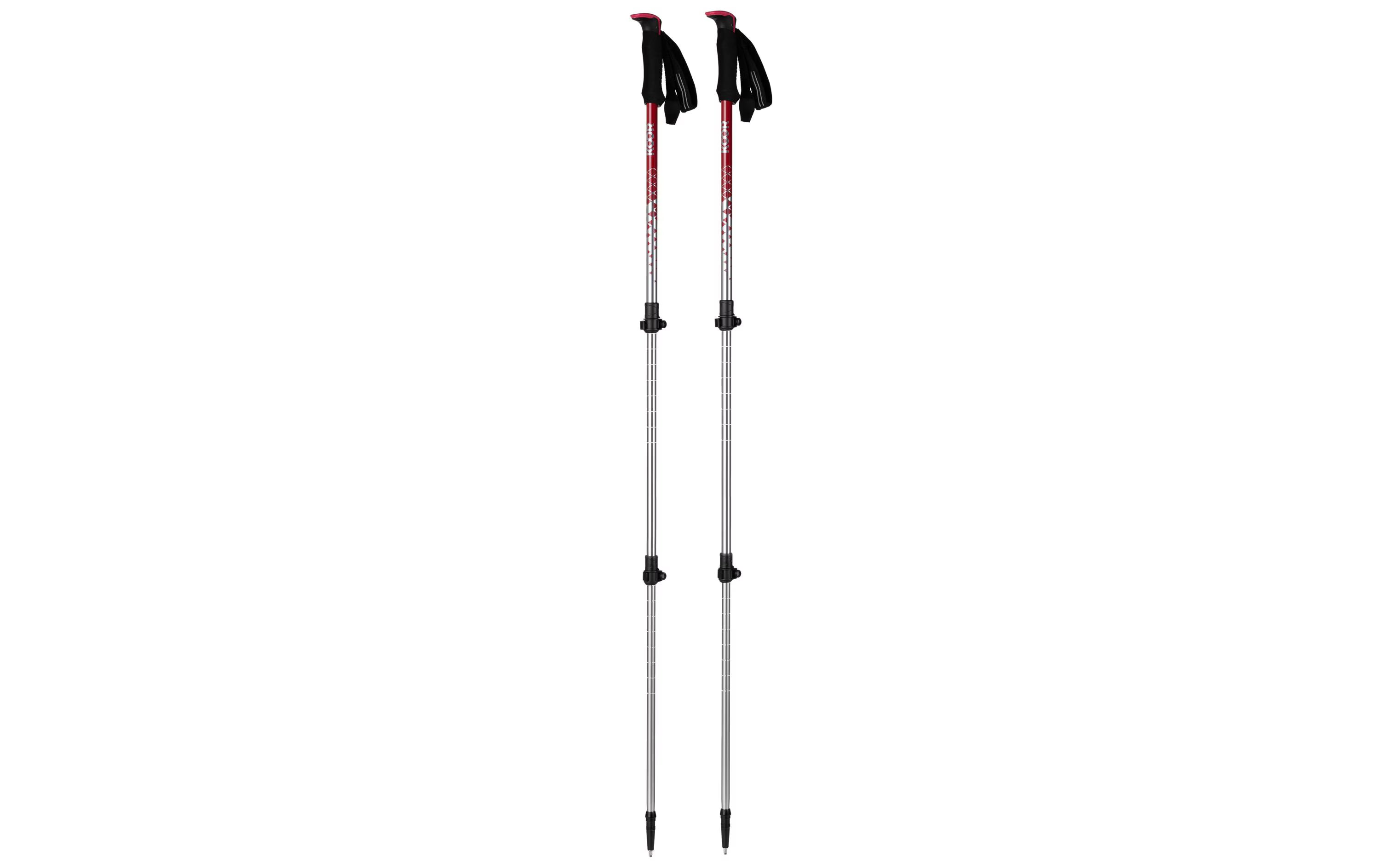KOOR Wanderstock Alu bordeaux 67-135cm