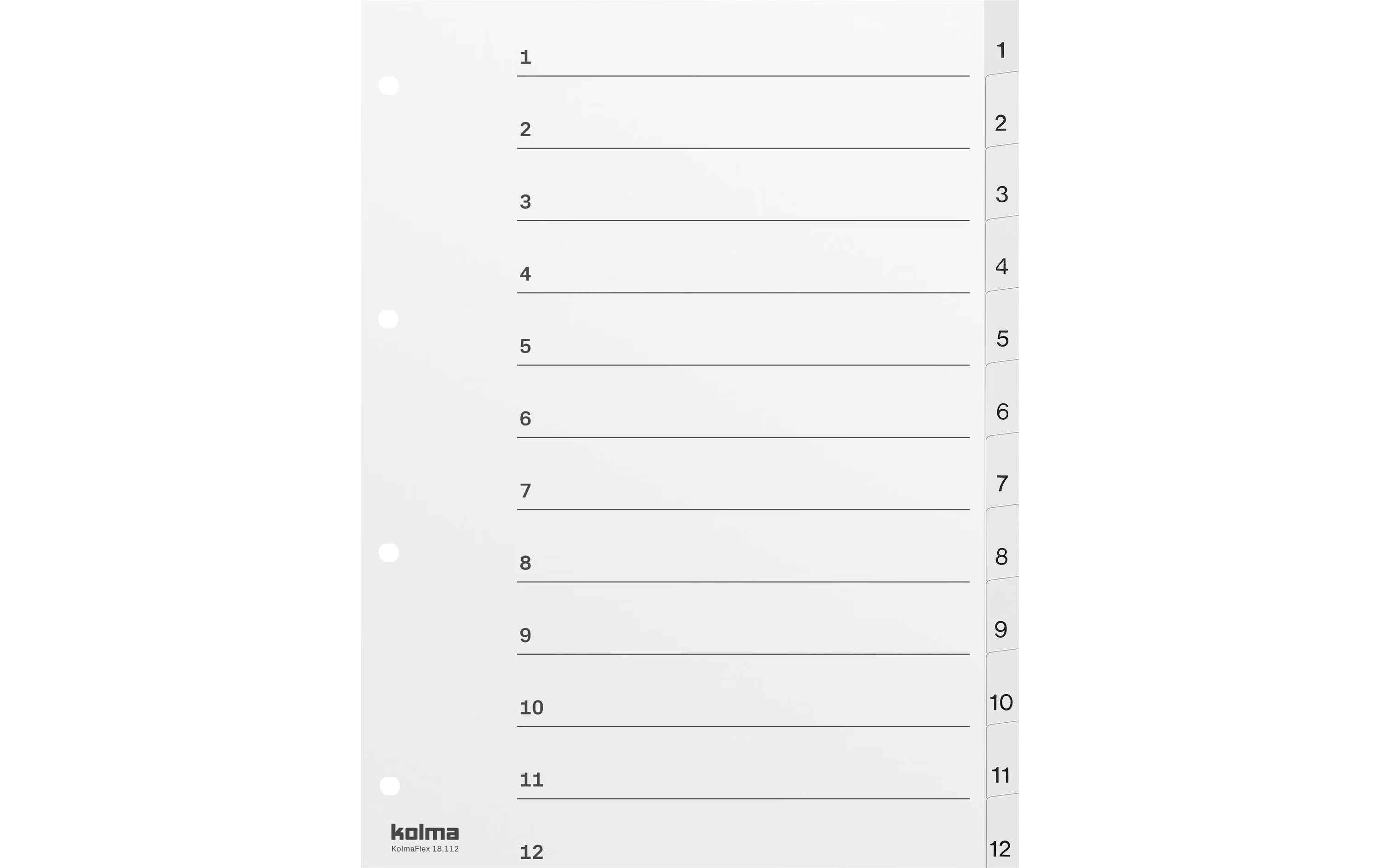 Kolma Register A4