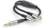 Sonero 3.5mm auf 2x 3.5mm Audio Adapter