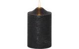 Star Trading LED Pillar Kerze Schwarz