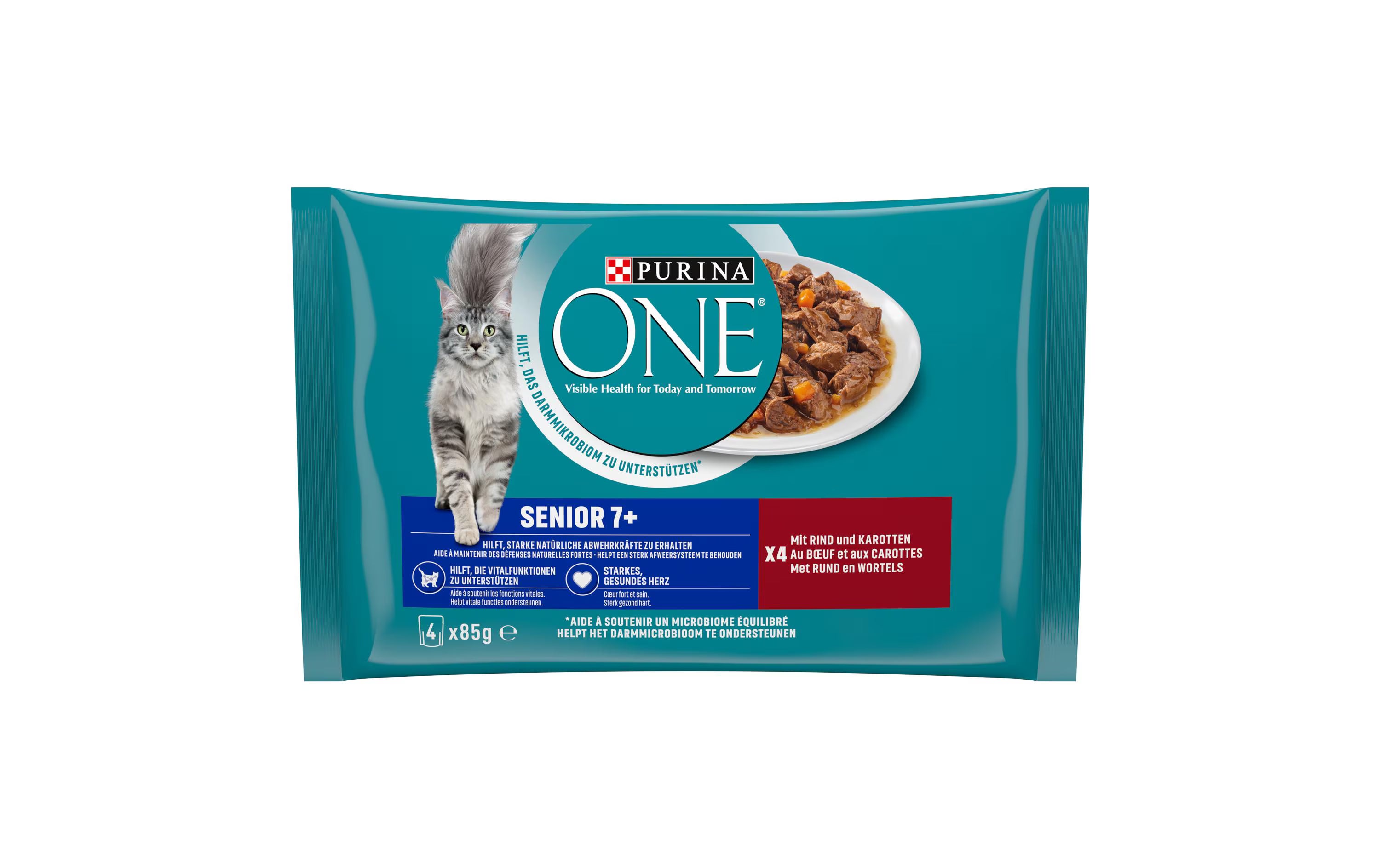 Purina One Nassfutter Senior Rind