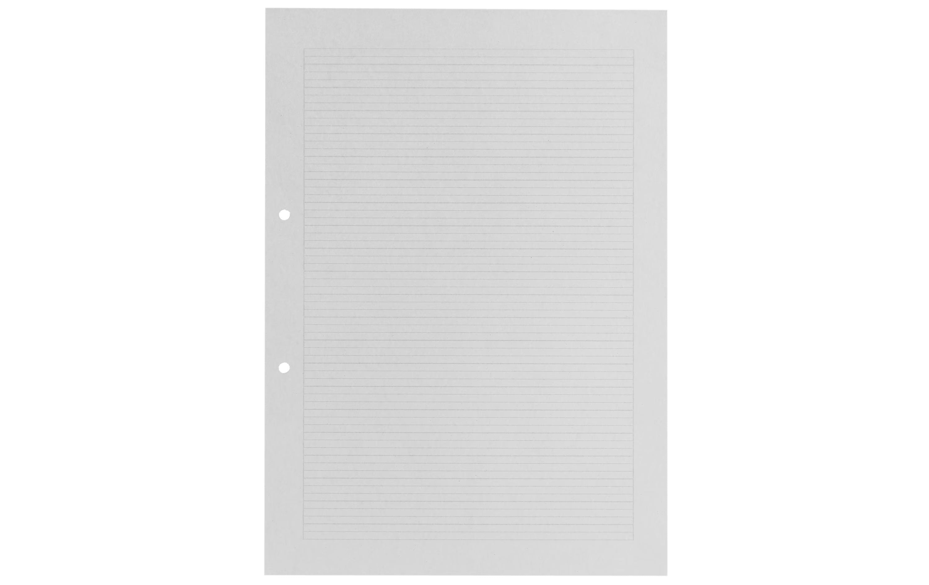Heftblätter FSC A4 mm liniert Rand ringsum