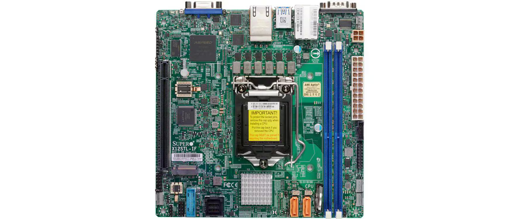 Supermicro X12STL-IF: 1x LGA-1200