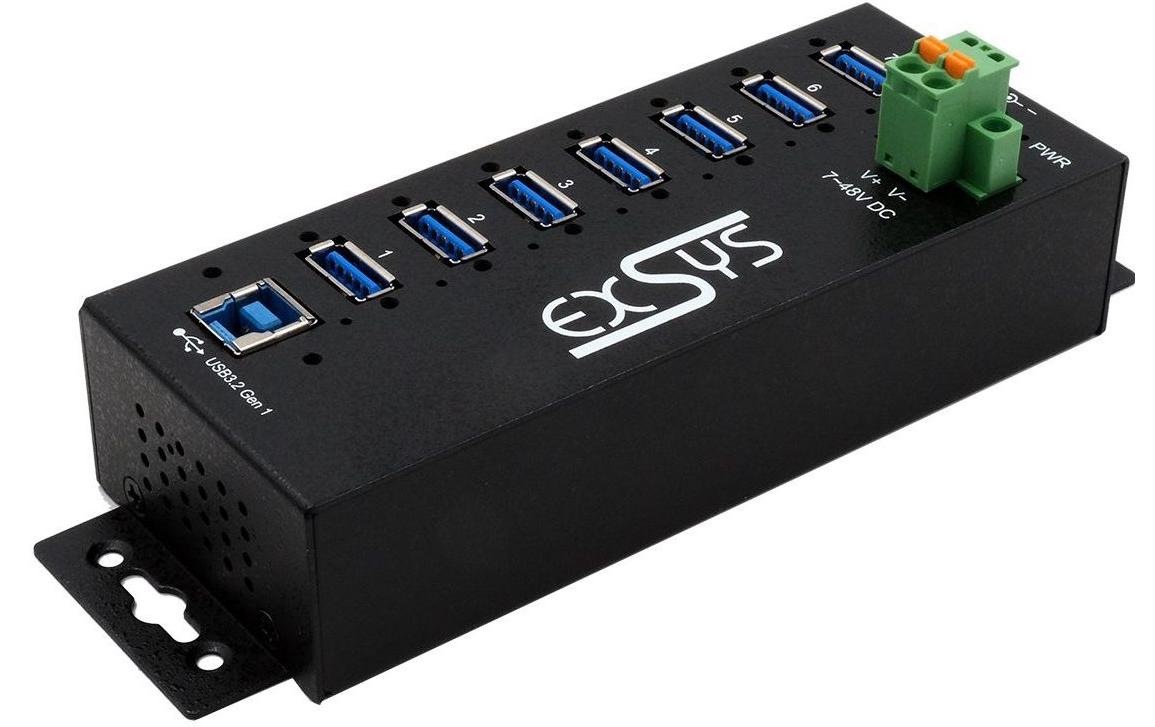 EXSYS EX-1187HMVS-2, 7x USB 3.0, Metall,